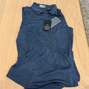 Callaway - Women’s Heather Golf Polo - True Navy - size medium